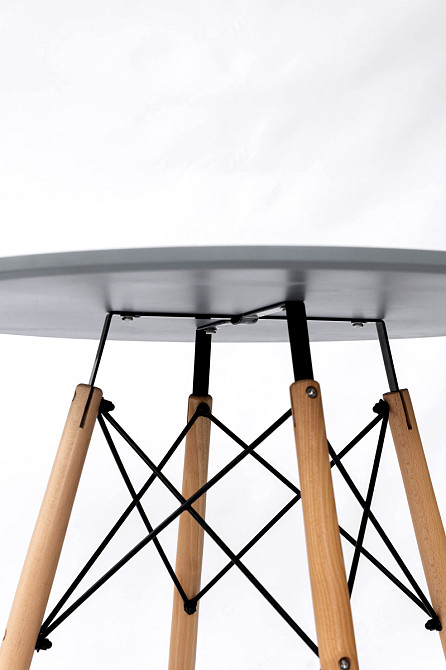 Стіл обідній ЕТНА MDF (D=80cm), сірий Киев - изображение 2