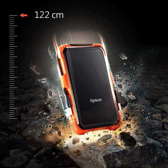 Зовнішній жорсткий диск PHD External 2.5'' Apacer USB 3.1 AC630 1TB Orange (color box) Київ - фото 5