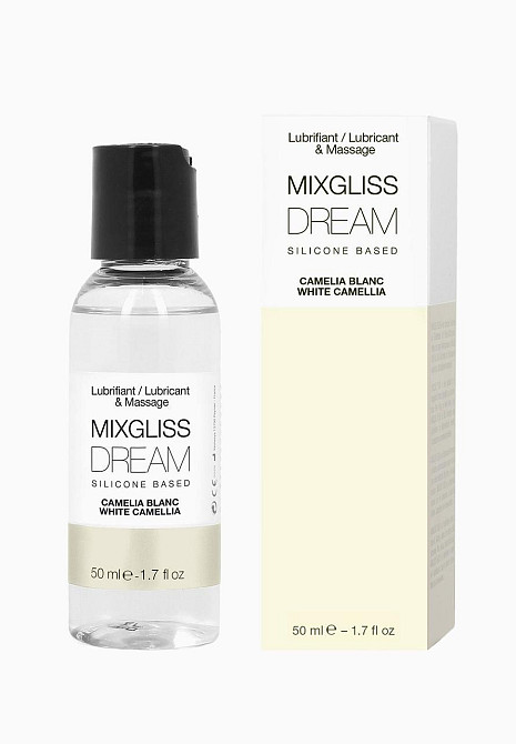 Лубрикант на силіконовій основі MixGliss DREAM - CAMELIA BLANC (50 мл) з ароматом білої камелії Sex Aura Київ - фото 1