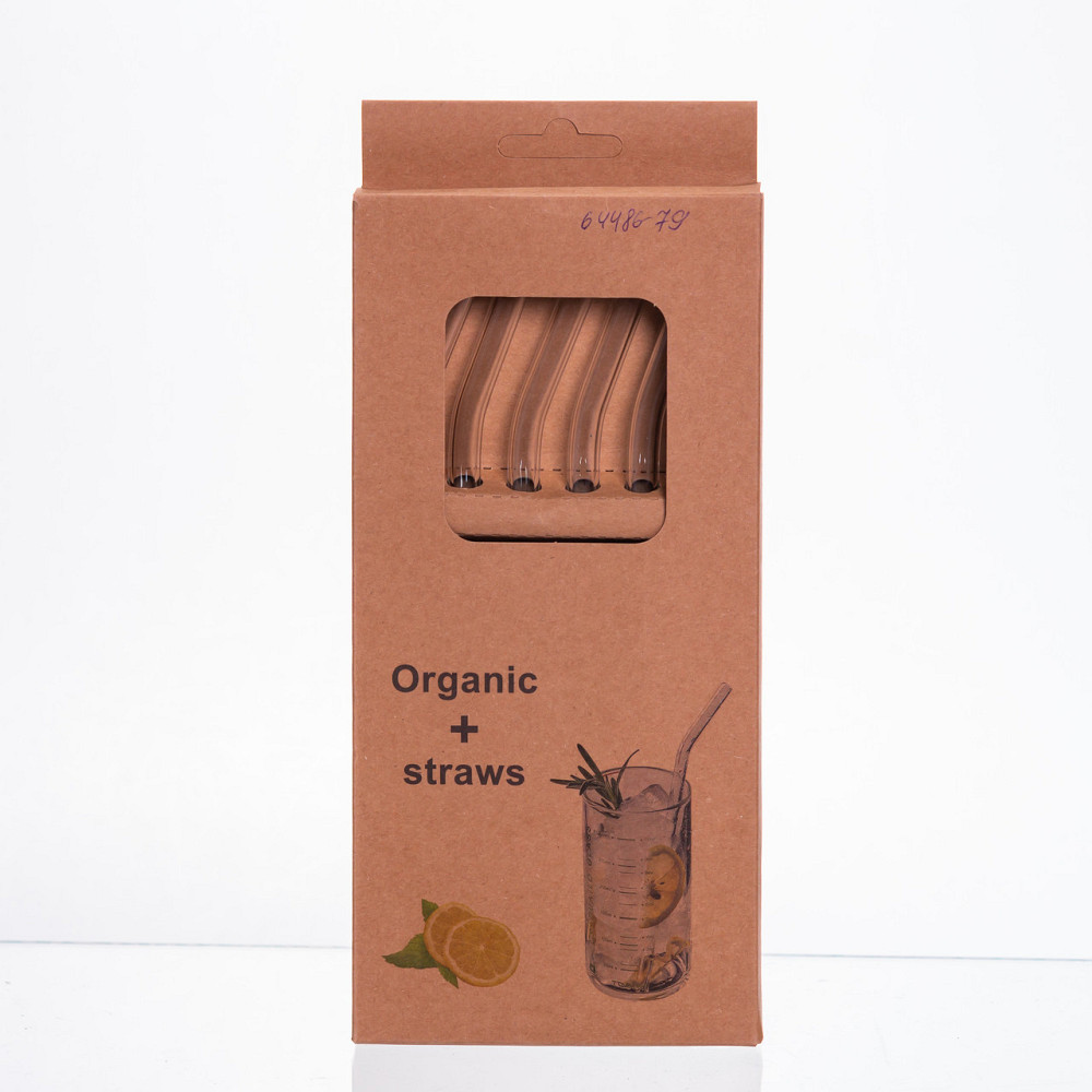 Набор стеклянных трубочек с чистящей щеткой Киев - изображение 1