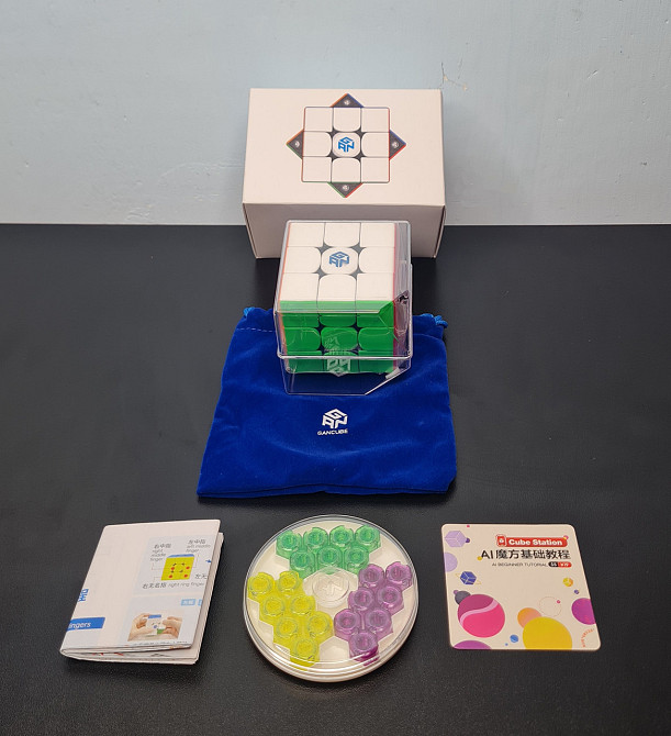 Професійний кубик 3×3×3 Рубика Gan Cube 356 M + магніти та мішечок (повна комплектація) Клевань - фото 2