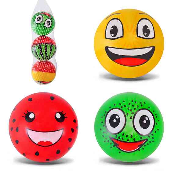 Набор детских мячиков FB24336 размер 10 см, разноцветные Винница