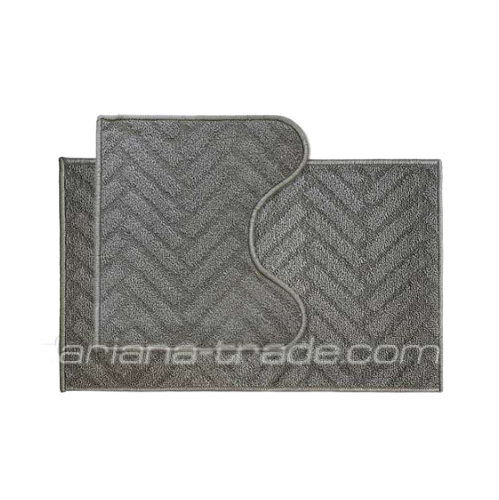 Набор ковриков для ванной 2шт: 44*70см+44*40см U-вырез Little серебряный Дариана Житомир - изображение 1
