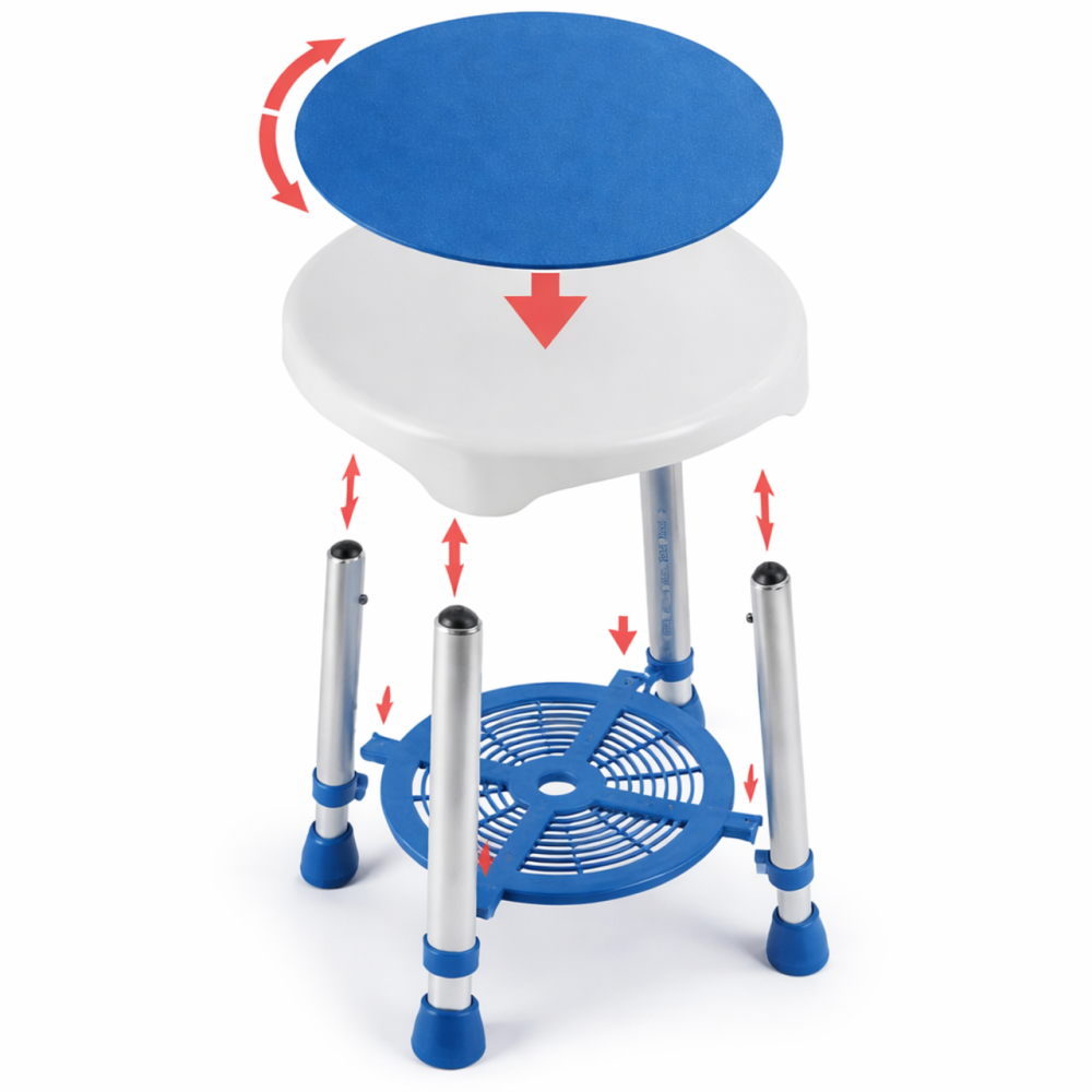 Стілець для ванни Doctor Life 12457-PU Дніпро - фото 4