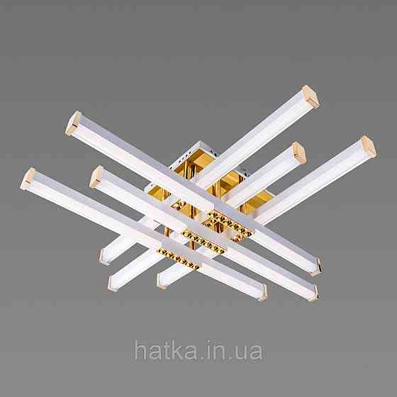 Люстра світлодіодна акрилова Sirius B YH836/6 WT+GD 78W Київ