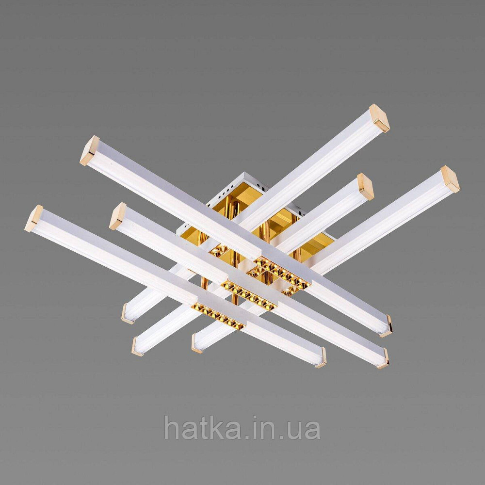 Люстра світлодіодна акрилова Sirius B YH836/6 WT+GD 78W Київ - фото 3