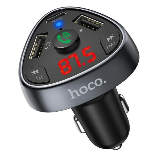 Автомобільний FM-модулятор Hoco E51 + Bluetooth (2USB+PD) Вінниця