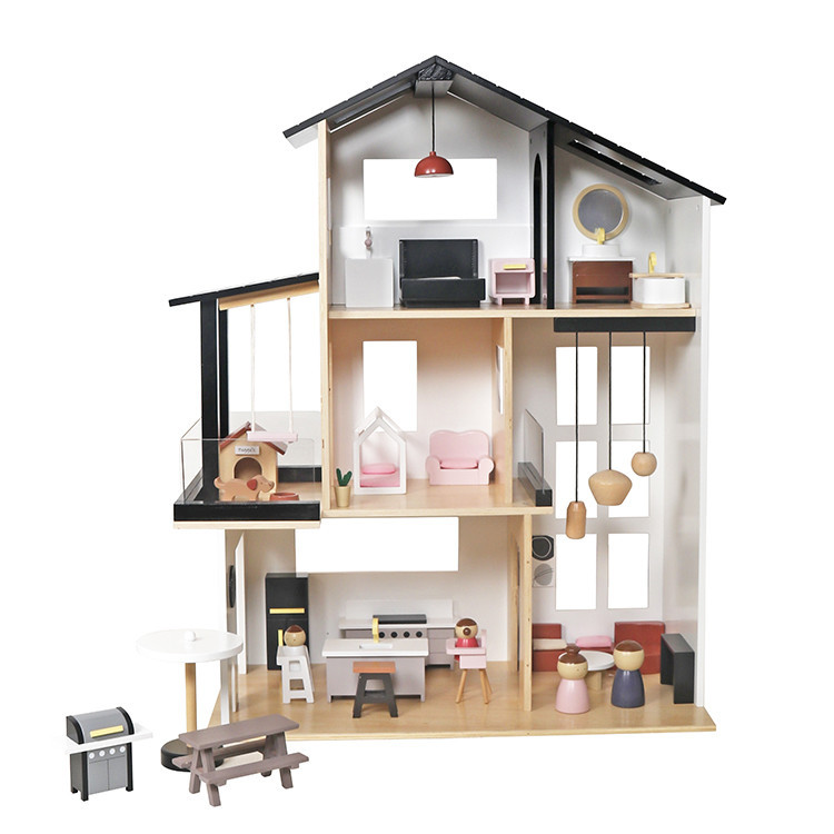 Кукольный деревянный домик в стиле ЛОФТ AVKO Вилла Тоскана (40006539) Киев - изображение 3