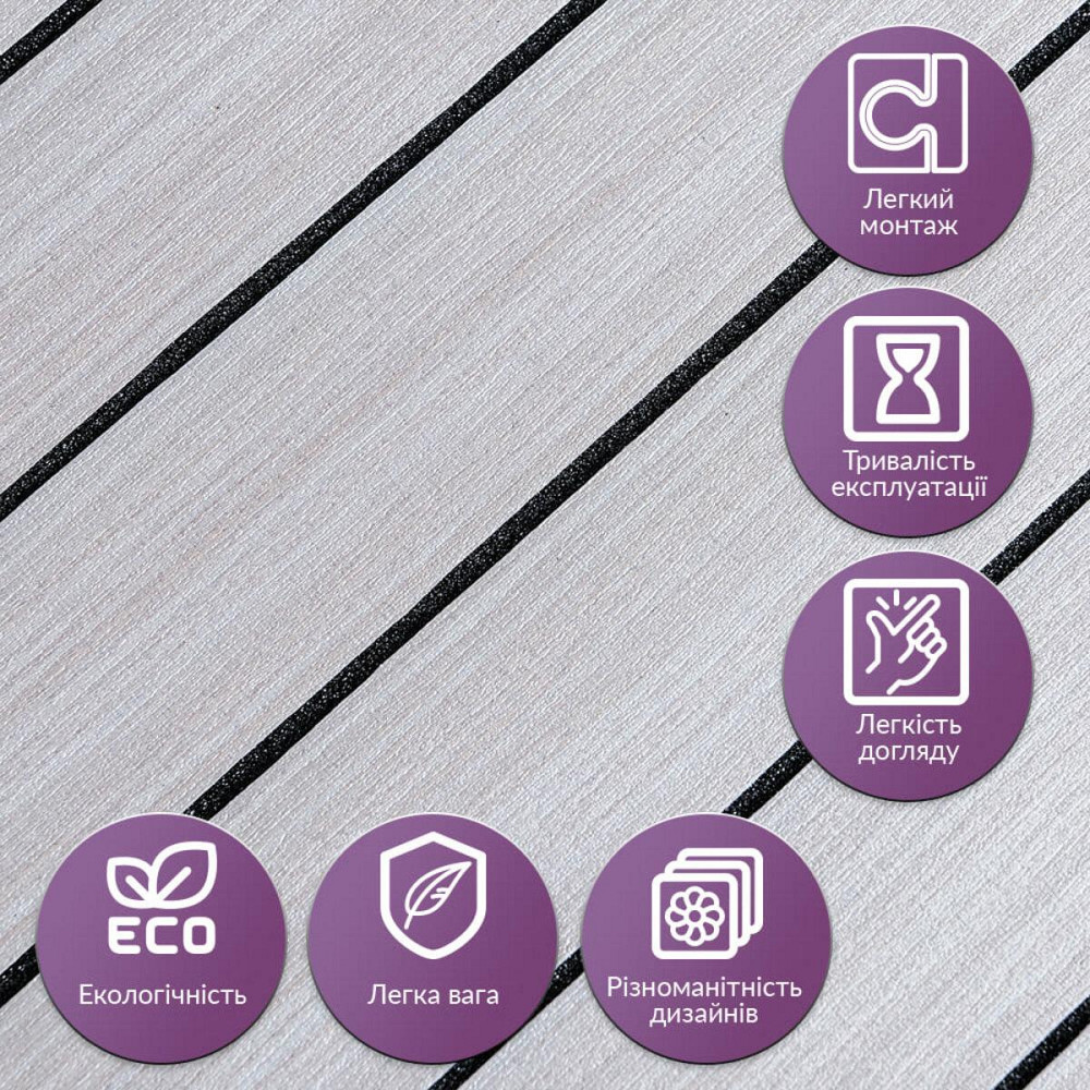 Покрытие виниловое самоклеющееся 3D рейки 600х600х2,8мм Кедр серебряный SW-00002198 Киев - изображение 5