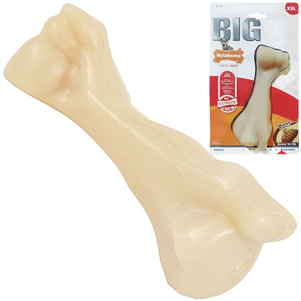 Nylabone Extreme Chew Big Bone НИЛАБОН БИГ БОУН жевательная игрушка для собак, вкус говядины Киев - изображение 1