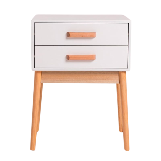 Тумба приліжкова Chomik AVESTA на два ящики у скандинавському стилі Київ