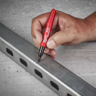 Маркер Milwaukee для будмайданчика INKZALL, тонкий, чорний (48223100) Вінниця - фото 7