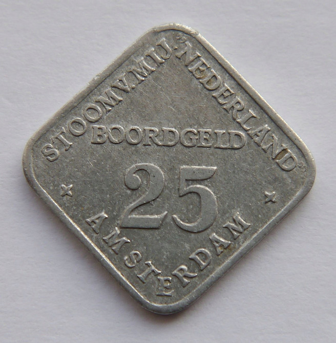 Нідерланди р. Амстердам 25 центів S. M. N. (Холдер) Полтава - фото 1