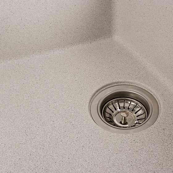 Гранітна мийка для кухні VALESO ZIRKONE 6250 матова Біла в крапку Коломыя