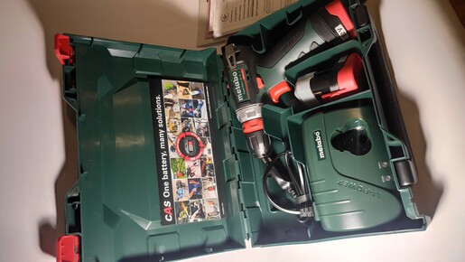 Аккумуляторный бесщеточный шуруповерт Metabo PowerMaxx BS BL Q : 38 Нм, кейс шуруповерт для дома (601749500) Киев - изображение 6