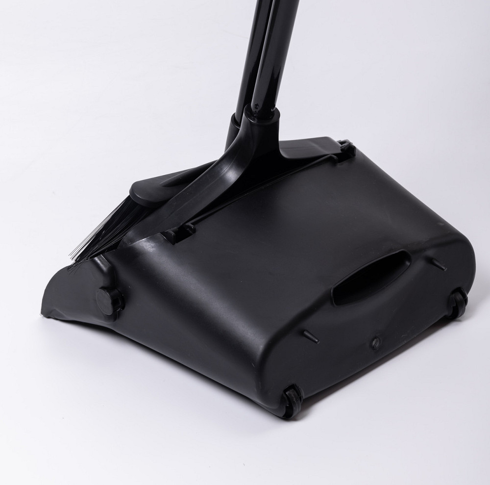 Набір віник і совок на довгій ручці для підлоги 32×29×95 (см) Чорний HP-45-2 Київ - фото 6