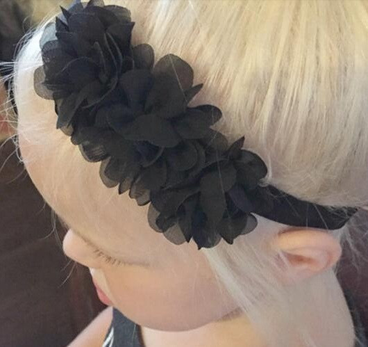 Дитяча пов'язка на голову 38-54 см чорний Київ - фото 1