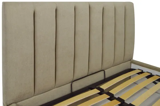 Кровать Двуспальная Sanam VIP 180 х 190 см Fibril 10 С дополнительной металлической цельносварной рамой Темно-бежевый Киев