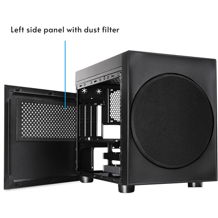 Корпус Chieftec THE CUBE CI-03B-OP, без БЖ, fan 20cm, mATX, Black Вінниця - фото 15