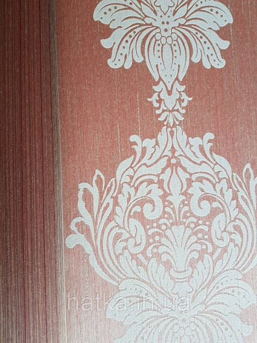 Текстильні шпалери на флізеліновій основі Cador Rasch Textil 086767 вензелі світло-бурштиновий тарракотовый Київ - фото 4