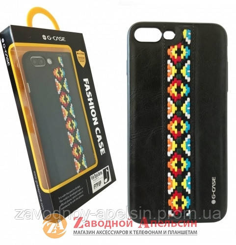 IPhone 7 8 Plus чохол шкіра G-CASE Folk series орнамент Одеса - фото 1