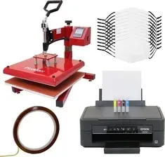 Плотер Monster Shop 10 Masek Na Twarz Do Druku Sublimacyjnego, Prasa Wibracyjna I Drukarka W Zestawie Київ