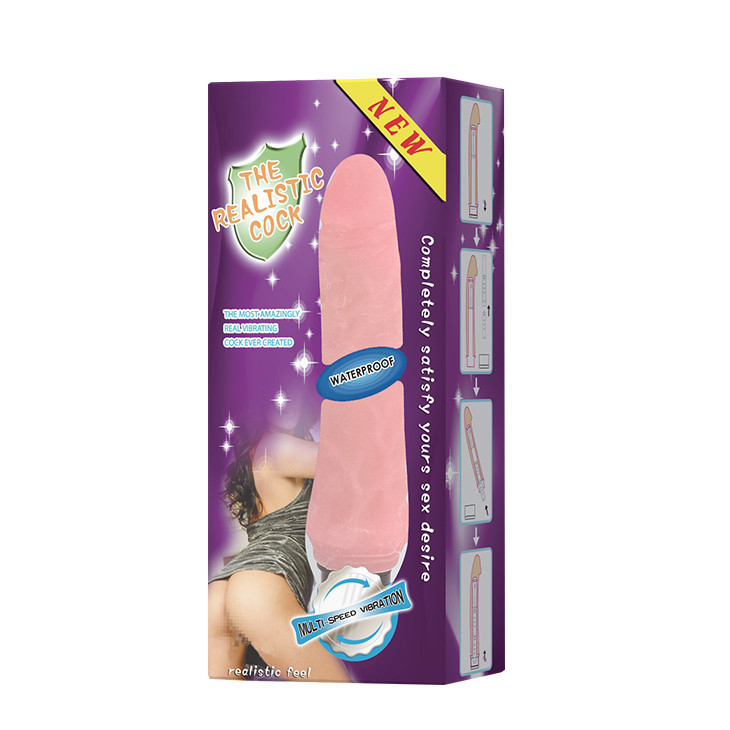 Вібратор реалістичний Baile The Realistic Cock, бежевий, 21.5 х 4 см Sex Aura Київ - фото 9