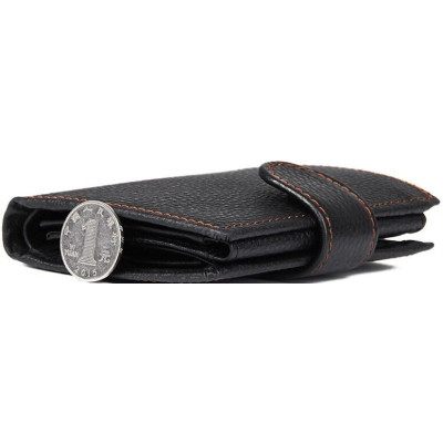 Кошелек Vintage Кожаный Черный (14591) Винница - изображение 6