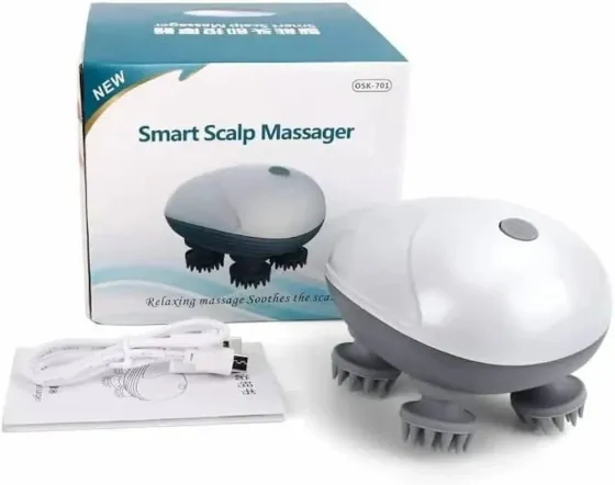 Универсальный массажёр головы и тела Smart scalp с аккумулятором 1100 мАч, USB-зарядкой и 4 режимами Киев