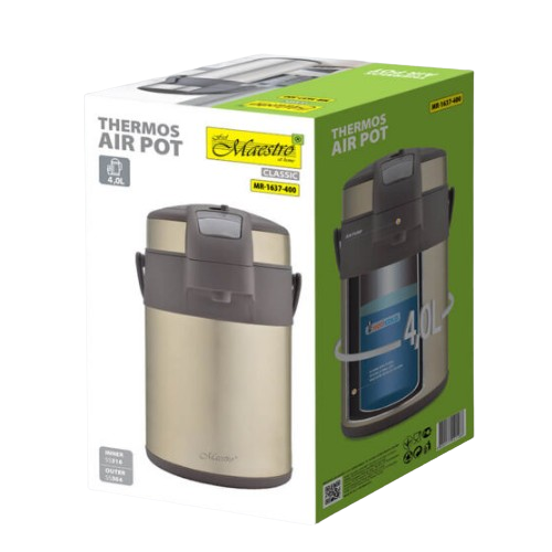 Термос 4000мл з повітряною помпою Maestro MR-1637-400 Житомир - изображение 4