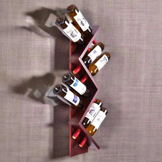 Настенная винная полка 