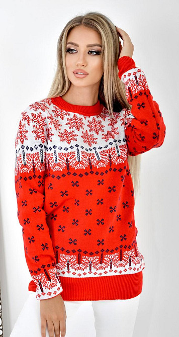 Светр зі сніжинками (48) Київ - фото 3