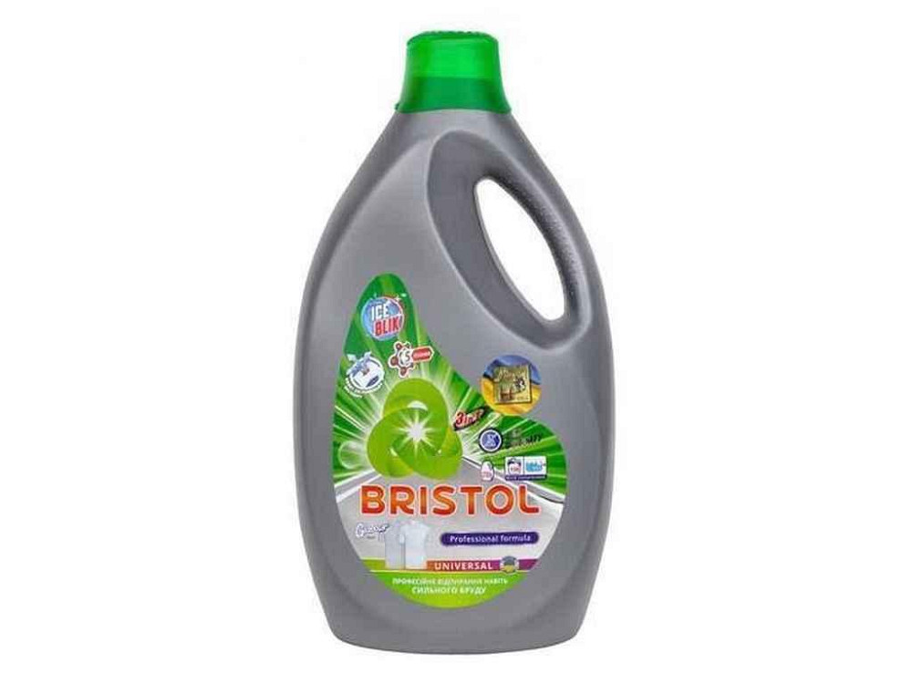 Засiб рiдкий для прання 5,785л BRISTOL Universal CONCENTRATE ТМ ICE BLIK   Solmir Київ - фото 1