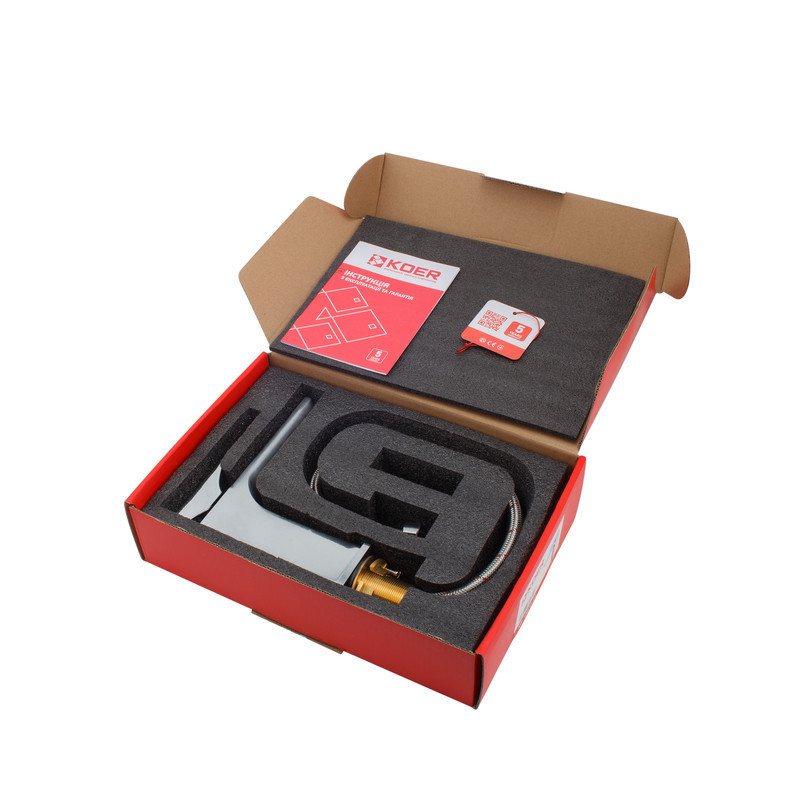 Змішувач для умивальника Koer KB-10010-01 (Колір хром) (KR3478) ( 30562 ) Харьков - изображение 3