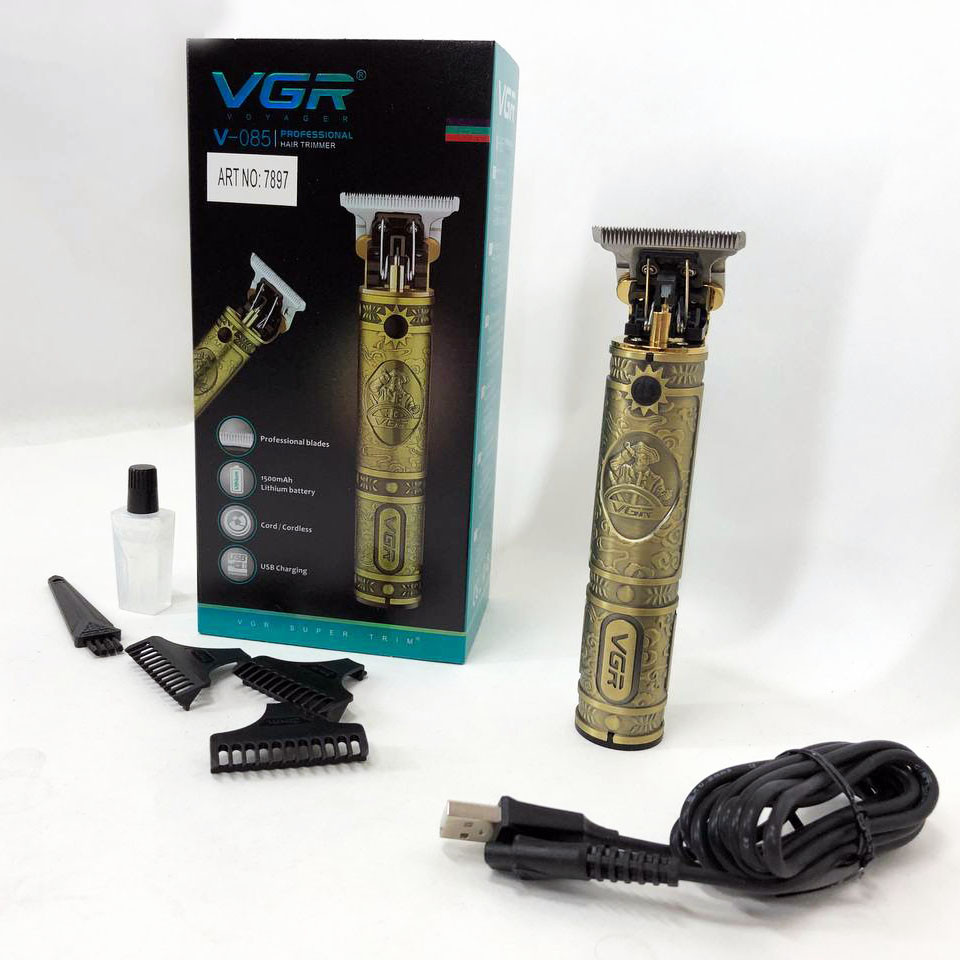 Триммер для бороды универсальная с насадками VGR V-085, Беспроводная электробритва JK-30 Львов - изображение 7