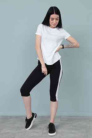 Спортивний костюм з бриджами "Dion" оптом | Норма Білий, 42-44 Київ