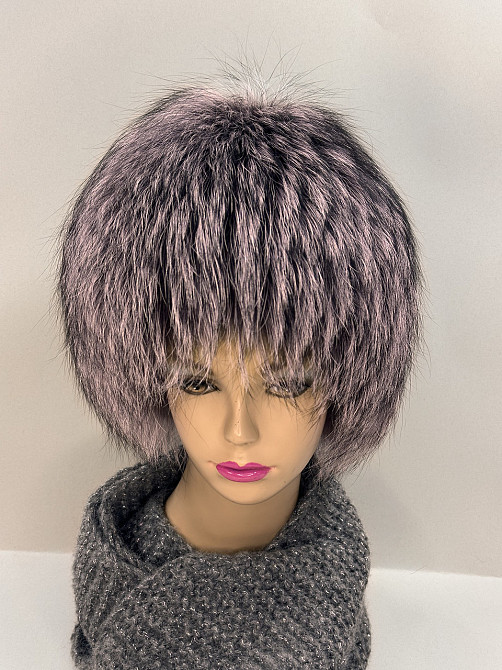 Меховая шапка женская Ангелина Пудровый Харьков - изображение 11