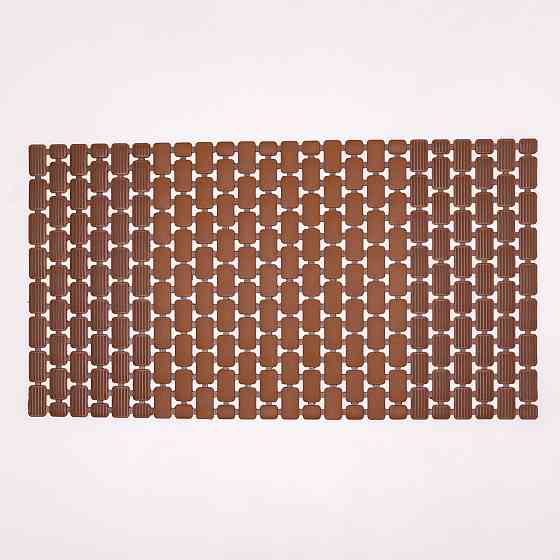 Yiwu Килимок для душу із полівінілхлориду на присосках 73×40 см Коричневий HP-42-8BR Коломыя