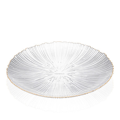 Тарелка Ardesto Mallow, 26.5см, скло, прозорий (AR5013) Винница - изображение 3