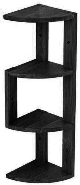 Угловая настенная полка 