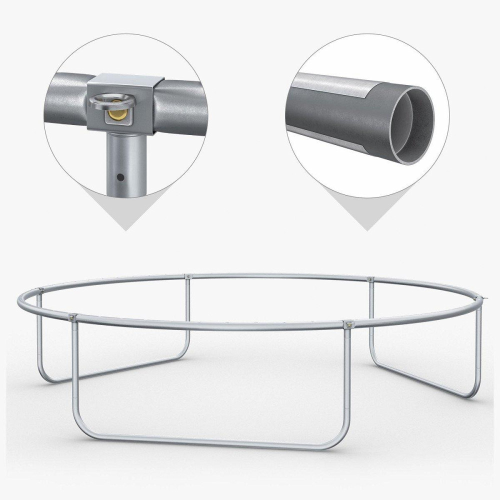 Батут Zipro Jump Pro с внутренней сеткой 8 футов 252 см Черный Киев - изображение 7