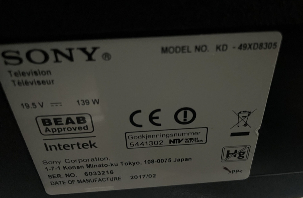 Телевизор Sony 50