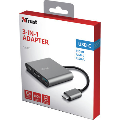 Концентратор Trust Dalyx 3-in-1 Multiport USB-C (23772) Винница - изображение 10