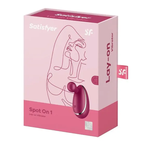 Вібратор для зовнішньої стимуляції Satisfyer Spot On 1 Berry, гнучкий відросток Львів