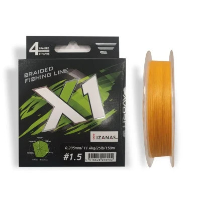 Шнур Favorite X1 PE 4x 150m 1.5/0.205mm 25lb/11.4kg Orange (1693.11.22) Винница - изображение 1