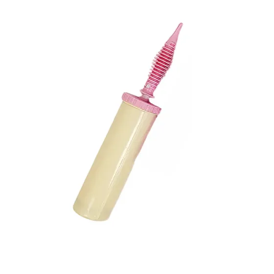 Насос для повітряних куль з рожевою насадкою бежевий Кам'янець-Подільський