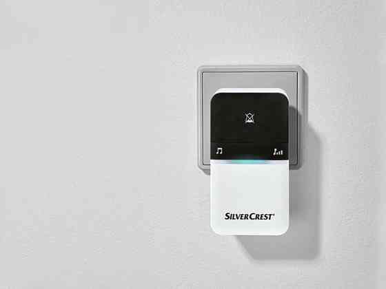 Беспроводной кинетический дверной звонок SILVERCREST STKK 16 B1 без батареек, 100 м, 16 мелодий, IPX4, черный Киев