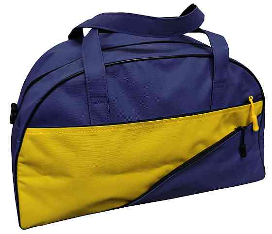 Сумка спортивна Tiger Fitness 24х41 синьо-жовта S111022 Київ