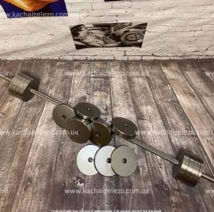 Штанга наборная 70 кг Гантели, гири, штанги и диски металлические блины Киев