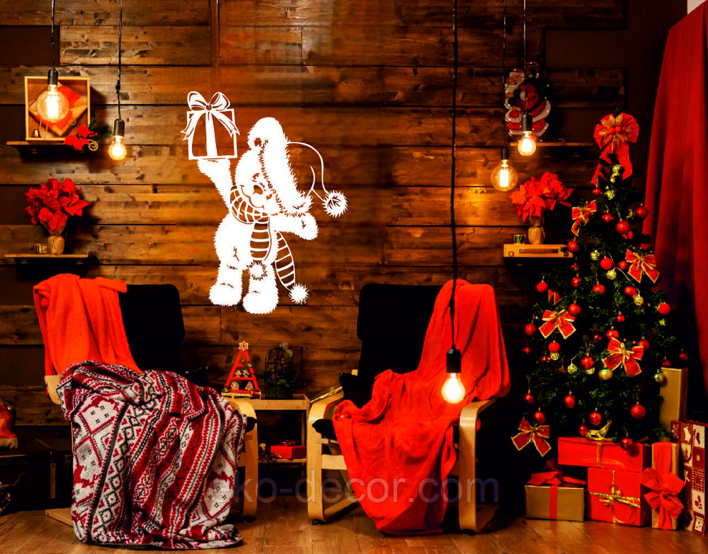 Декоративное настенное Панно «Новый год», Декор на стену 70*52 см Киев - изображение 3